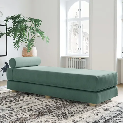 Vista 22 de Jaxx Alon Daybed - Tumbona plegable con colchón de espuma viscoelástica de primera calidad, tamaño Queen, fabricado en los Estados Unidos