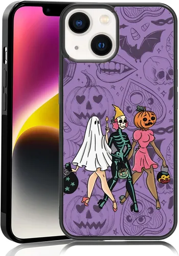 Vista 22 de Funda para iPhone 11 Pro Max, funda protectora de poliuretano termoplástico (TPU) a prueba de golpes, diseño de cabeza de calabaza, diseño de araña
