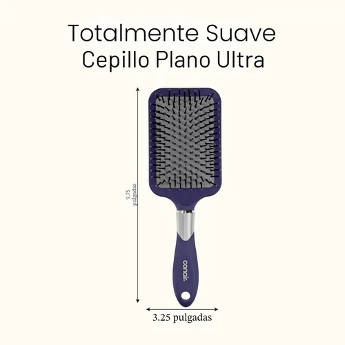 Vista 8 de Conair Cepillo de pelo Velvet Touch Paddle Cushion - Cepillo desenredante - estilos rizados o rectos - hombres o mujeres - desenredante - cuenta
