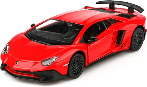 Vista 7 de TOKAXI - Modelos de coches fundidos a presión a escala 1/36 LP750-4 SV, coches de juguete con tracción hacia atrás, regalos de coches para niños