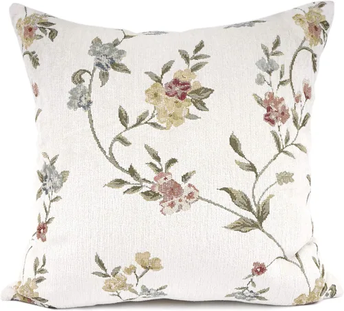 Vista 10 de Fundas de almohada YOUR SMILE con diseño cuadrado y floral, 18 x 18 pulgadas