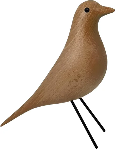 Vista 14 de Decoración de habitación de casa de mediados de siglo con forma de pájaro - Adorno de pichón de resina para escritorio de oficina y hogar, Negro