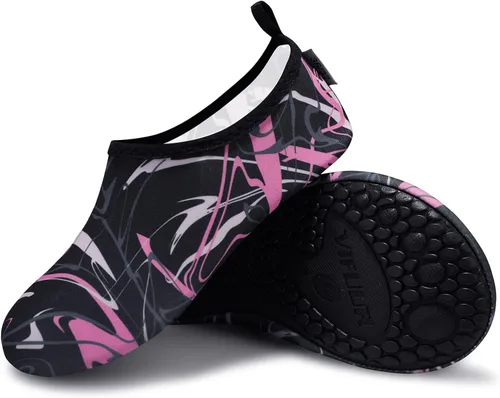 Vista 3 de VIFUUR - Zapatos para deportes acuáticos, calcetines acuáticos, de secado rápido, para yoga, con sensación de andar descalzo, sin cordones