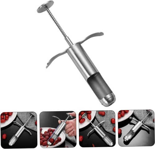 Vista 8 de DECHOUS 2 piezas Corer Veggie Drill Lovely Kitchen Tool Red Date Pitter Jujube Pit Press Core Remover Olive Pitter Piña Calabaza Gadget de cocina