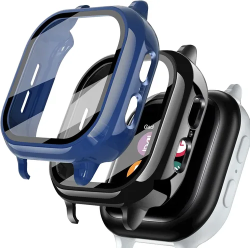 Vista 14 de Kuaguozhe [Paquete de 2 protectores de pantalla compatibles con Gizmo Watch 2, vidrio templado, transparente + azul]