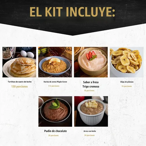Vista 7 de Ready Hour Suministro de alimentos de emergencia para 3 meses (846 porciones), kit de 3 meses, entradas de comida para almacenamiento de alimentos