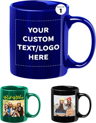 Vista 13 de Tazas de café de cerámica personalizadas para el Día del Padre, 11 onzas, juego de 10/50/100, paquete personalizado a granel, juego de tazas de café