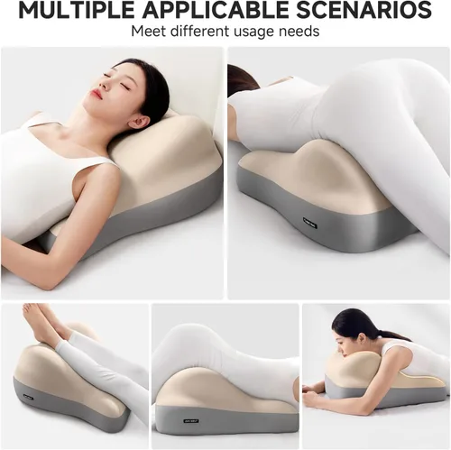 Vista 6 de Almohada de lectura para sentarse en la cama, cojín de apoyo sentado para adultos, sofá o ayuda para sentarse en el suelo, adecuada para aliviar