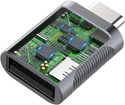 Vista 2 de Adaptador USB-C a USB 3.0 (paquete de 2), Thunderbolt 4/3 a USB hembra OTG para MacBook 2025, iPad 2025, Samsung, más dispositivos tipo C