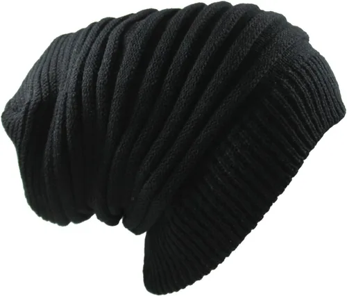 Vista 3 de RW Rasta larga Slinky Beanie Sombreros