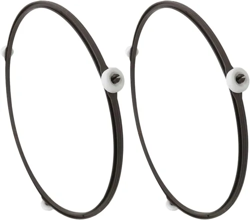 Vista 2 de Paquete de 2 anillos giratorios para microondas 5889W2A012F, 5889W2A012D de 9.5 pulgadas para microondas GE LG LMV1630ST, MV1604SW, MVH1615WW
