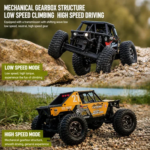 Vista 5 de UDIRC Actualizado UCX2405PRO 1/24 RC Crawler, FOC 4WS RC Rock Tuck