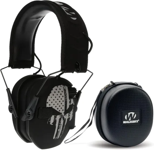 Vista 25 de Walker's Razor Slim - Protector auditivo electrónico para tiro (amplificación y supresión de sonido) con estuche protector