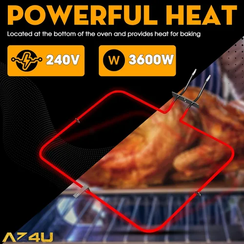 Vista 4 de AZ4U El elemento de horno de la estufa reemplaza para Whirlpool WFE540H0AE0 WFE540H0AS0 WFE540H0AS1 WFE714HLAS1 WFE710H0AH0 WFE540H0AB0 WFE714HLAS0