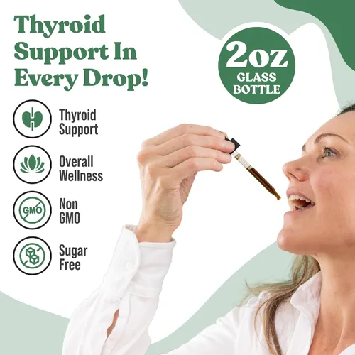 Vista 7 de Rejuvica Health Paquete de yodo activo + tirobina - Gotas de yodo naciente y suplementos de apoyo para la tiroides - Entrega de líquidos avanzada