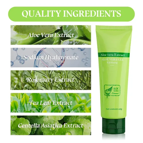 Vista 5 de 3 unidades de gel exfoliante suave, exfoliante facial hidratante, gel de limpieza profunda para cara y cuerpo, exfoliante facial no graso