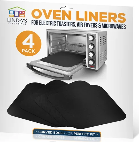 Vista 10 de Revestimientos para horno tostador para la parte inferior del horno (paquete de 2) revestimientos reutilizables antiadherentes resistentes al calor