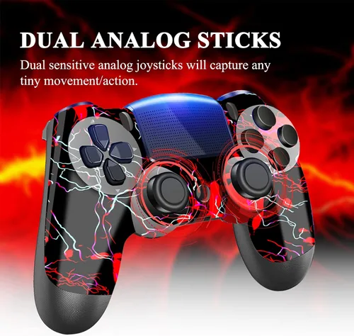 Vista 6 de CFORWARD Wireless Controller for Play4SlimProPC,Remote Game Controller,Replacement for Pa4 Gamepad Controller with 3.5m