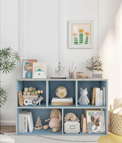 Vista 10 de Montessori - Estantería para libros, organizador de almacenamiento de juguetes para niños pequeños, para aula, sala de juegos, habitación de niños