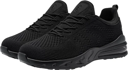 Vista 6 de LARNMERN Zapatos de trabajo antideslizantes para hombre, resistentes al agua, zapatos para caminar, zapatos trabajo, servicio de alimentos