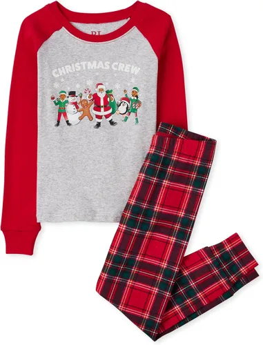 Vista 46 de The Children's Place Pijama de Navidad unisex para bebé, algodón