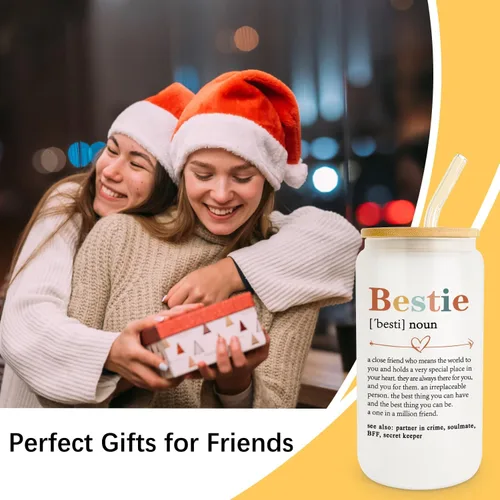 Vista 7 de Frerdui Regalos de Mejor Amiga para Mujeres - Regalo para Mujer Mejor Amiga - Regalos de Cumpleaños de Mejor Amiga, Regalo de Amistad para Amigas
