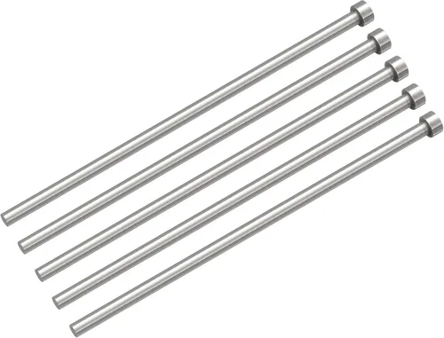 Vista 7 de uxcell Pasadores eyectores rectos, 0.118 in (1/8 ") de diámetro. Punzón de punta redonda de acero 65Mn 200 mm (8") de largo para mantenimiento