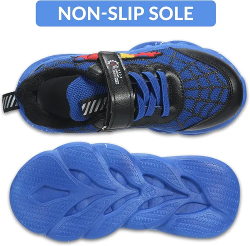Vista 4 de Zapatillas iluminadas LED de dibujos animados para deportes al aire libre y correr con diseño transpirable