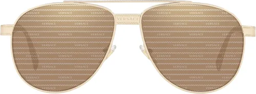 Vista 3 de Versace Man Sunglasses Black Frame, Dark Grey Lenses, 58MM