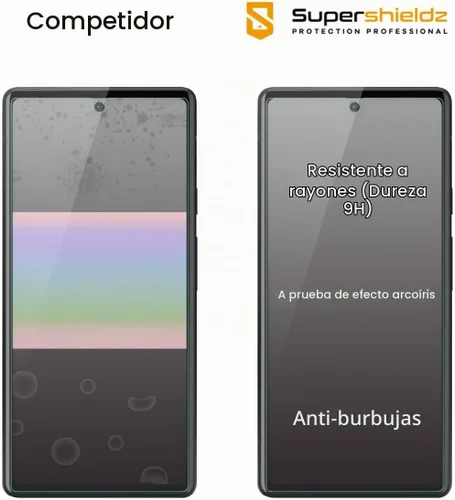 Vista 2 de Supershieldz Protector de pantalla de vidrio templado diseñado para Google Pixel 6a, antiarañazos, sin burbujas (paquete de 3)