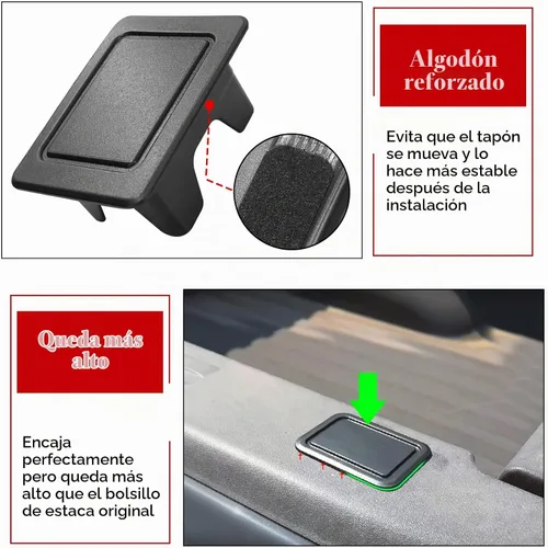 Vista 6 de TTCR-II Compatible con tapas de bolsillo para riel de cama Ram 2009-2018