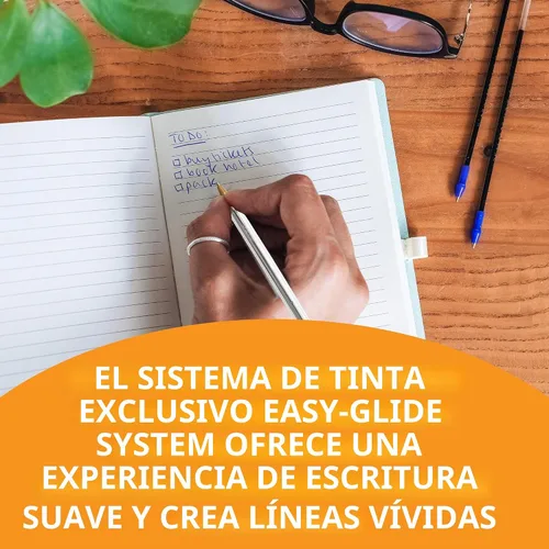 Vista 4 de BIC Cristal Xtra Smooth Bolígrafo de Punta de Bola, Punta Media (1.0mm), Azul, 10 Unidades Smooth Ink for Effortless Writing Dependable for