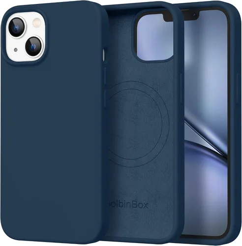 Vista 44 de GolbinBox Funda magnética para iPhone 17, compatible con MagSafe, cubierta de silicona integrada para control de cámara, funda de silicona líquida a