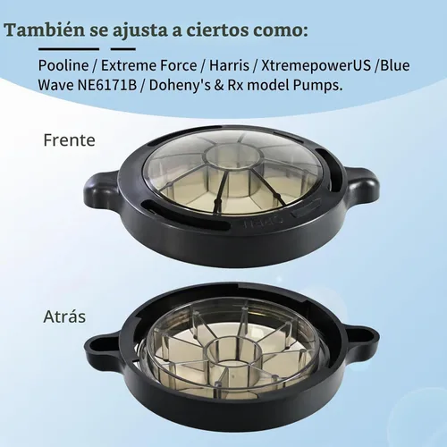 Vista 5 de Cubierta para cesta de bomba de piscina compatible con bombas de piscina