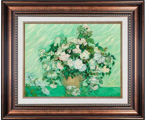 Vista 8 de ELITEAART- La noche estrellada por Vincent Van Gogh, pintura al óleo, reproducción de pintura al óleo, impresión en lienzo giclée, tamaño marcado