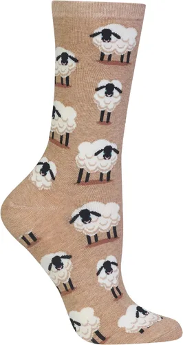 Vista 13 de Hot Sox Calcetines de mujer con patrón geométrico de novedad Heather cáñamo