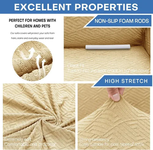 Vista 5 de XINEAGE Fundas elásticas nuevas para sillón 2025, 1 pieza, protector para silla de sala de estar, funda gruesa y suave con parte inferior elástica