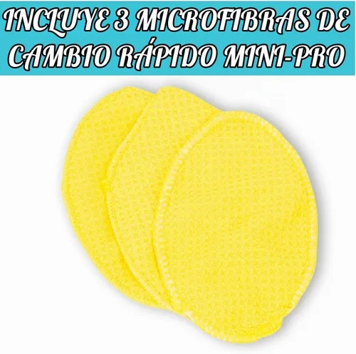 Vista 5 de Invisible Glass 95164 Herramienta Reach & Clean para ventanas y parabrisas Wet-Dry Pro, mango extensible y paño de microfibra lavable reutilizable
