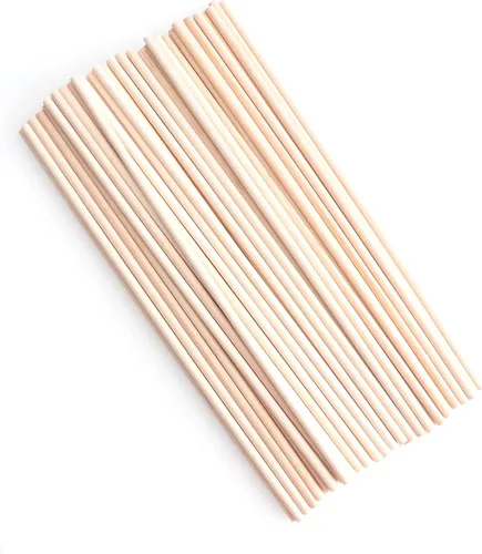 Vista 7 de 60 varillas de madera de 4 pulgadas de madera natural sin terminar para proyectos de manualidades, decoración del hogar, decoración del hogar