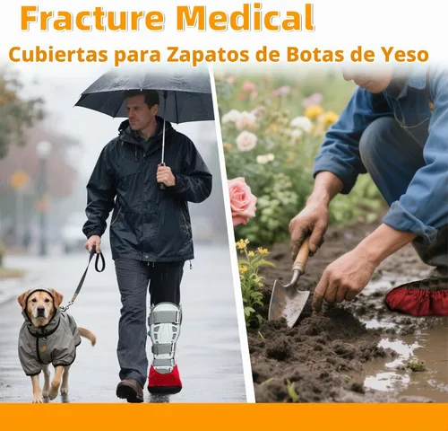 Vista 5 de Air Cam - Fundas para botas de caminar, 2 piezas, fundas médicas para botas de fundición médica para recuperación de tobillo y pie roto