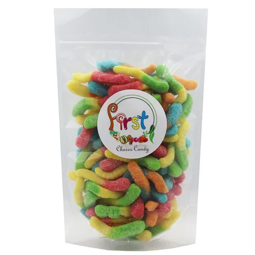 Vista 4 de FirstChoiceCandy Caramelos de goma agria (gusanos de neón, 2 libras (paquete de 1))