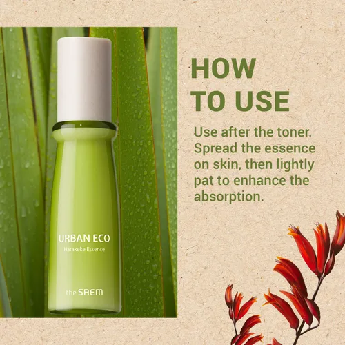 Vista 6 de THESAEM Urban Eco Harakeke Essence 1.69 onzas líquidas - Esencia facial hidratante vegana con extractos de Harakeke y ácido hialurónico - Refina