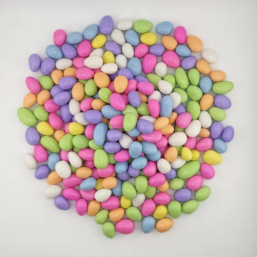 Vista 13 de Smarty Stop Jordan Almonds Candy - Almendras recubiertas de caramelo pastel, aperitivo comestible de confitería