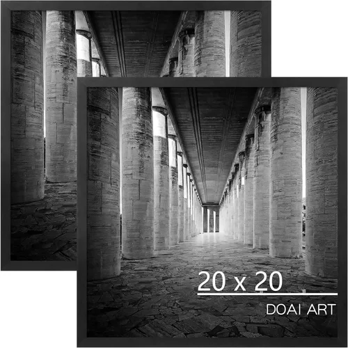 Vista 23 de DOAI ART Marco de fotos de 5x7 pulgadas, marco negro de 5x7 pulgadas para exhibición horizontal o vertical con montaje en pared y sobremesa Marco