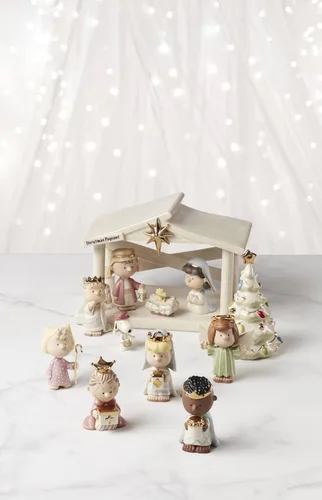 Vista 3 de LENOX Peanuts The Christmas Pageant Creche con estrella, 5.91, multicolor, paquete de 1