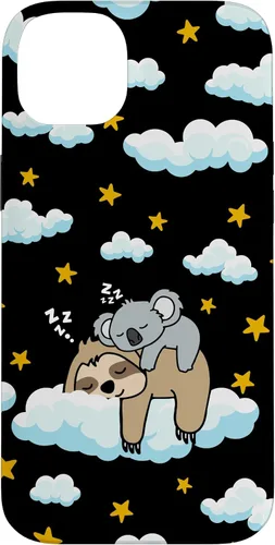Vista 15 de Funny Sleeping Sloth with Baby Koala Mama Bear Napping Gift Case for iPhone 17