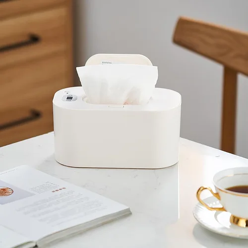 Vista 11 de Calentador de Toallitas para Bebé, Dispensador Portátil de Toallitas Húmedas con Alimentación USB y Control de Temperatura, Calentador de Toallas