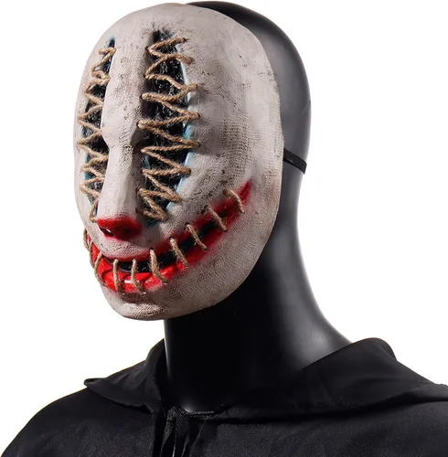 Vista 2 de Vmonke Máscara de terror para Halloween, cara de terror, zombi