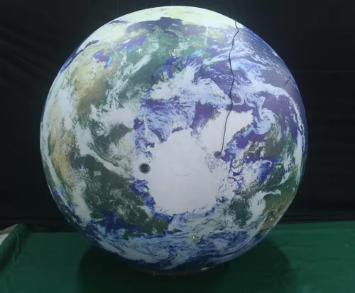 Vista 3 de 40" globo inflable, globo inflable del planeta de la tierra para la decoración educativa de la institución/el planetario/la tienda/del club