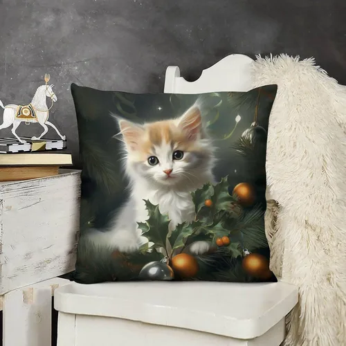 Vista 9 de Fundas de almohada cuadradas de 12 x 12 pulgadas, Koala, Navidad, nieve, invierno, animales, sofá, fundas de cojín Koala australianas